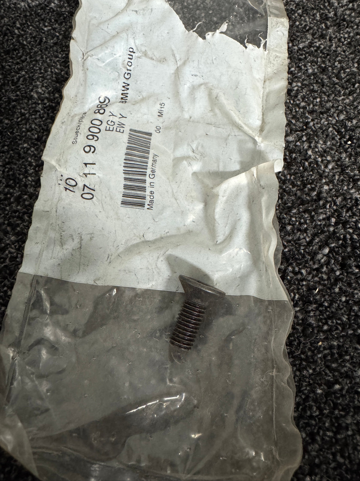 Genuine BMW M8x20 Countersunk Allen Screw – NOS – 07119900869