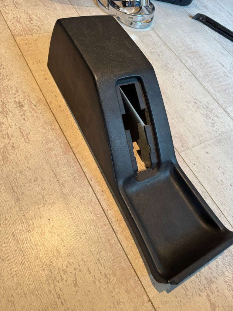 BMW E23 Center Console Handbrake Section – Black – Genuine BMW