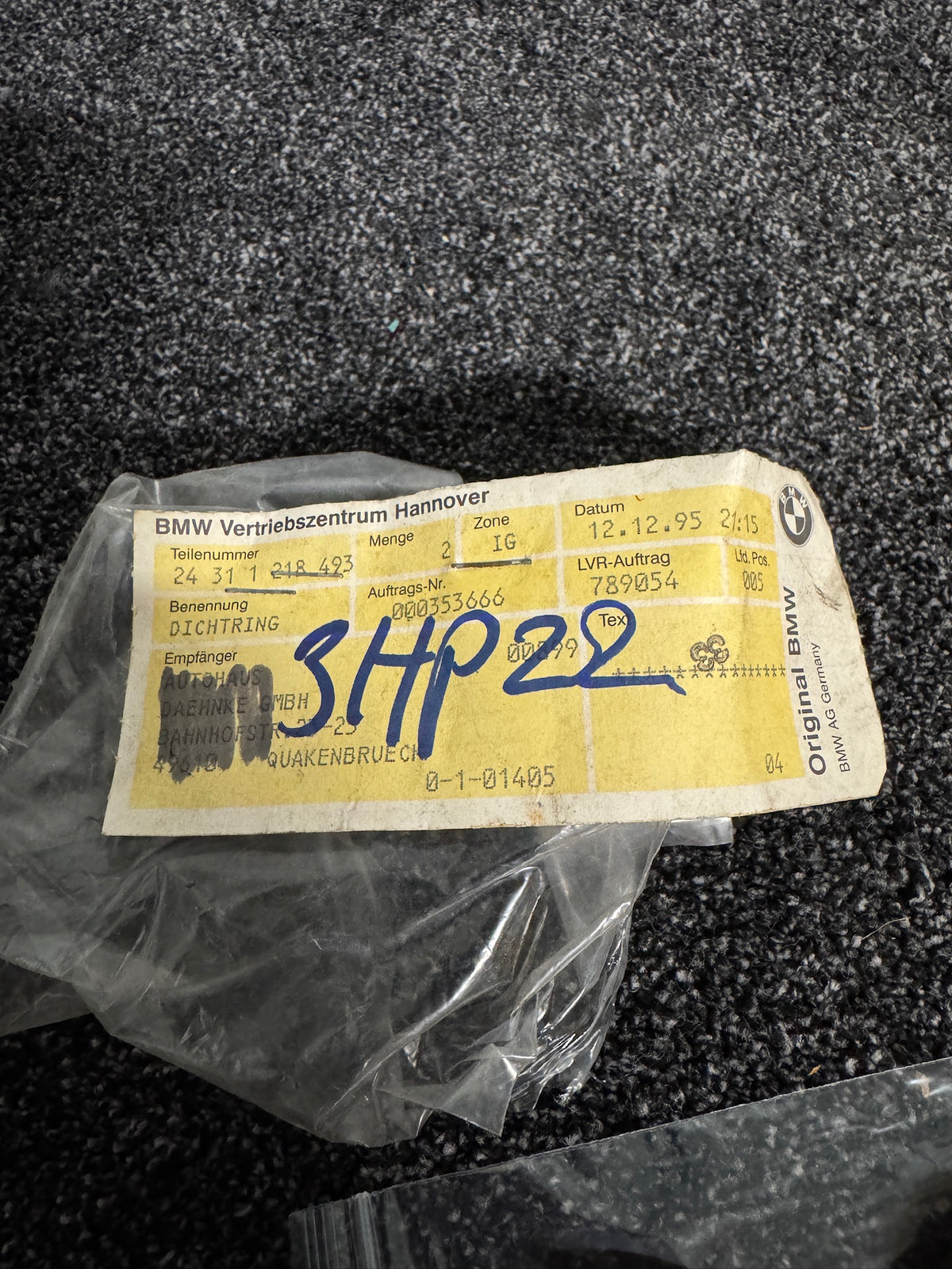 Genuine BMW ZF Automatic Transmission Front Shaft Seal – NOS – Sold Individually – 24311218493