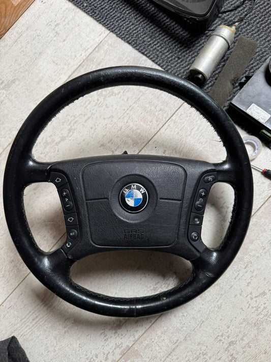 BMW E38 / E39 Lederlenkrad – Original OEM – Gebraucht (Neubezug empfohlen)