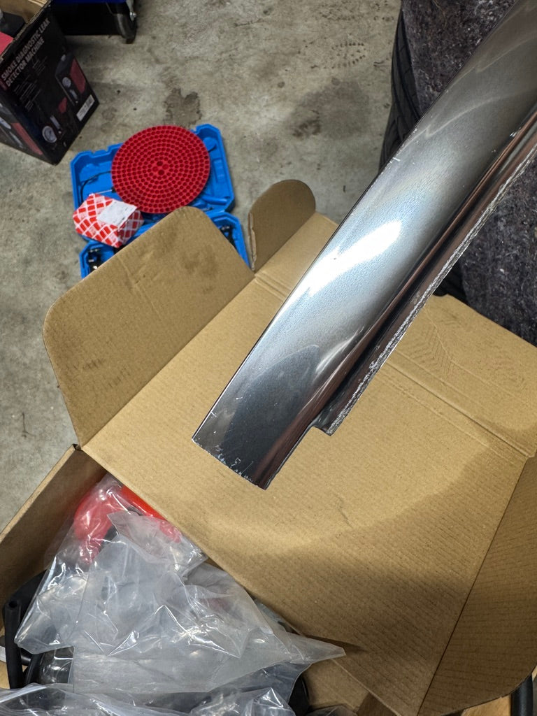 Genuine BMW E12 E28 Lower Rear Window Chrome Moulding – NOS / NLA – 51311817452