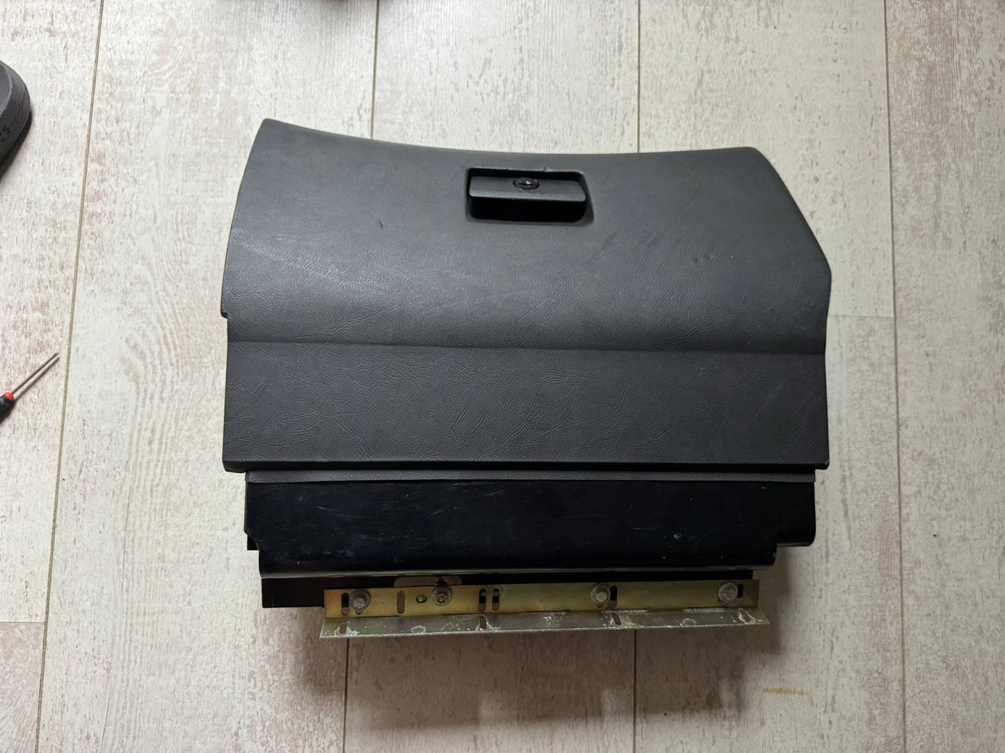 BMW E23 Dashboard Glove Box – Black – OEM – Late Model – Part No. 51161915548 (Used)
