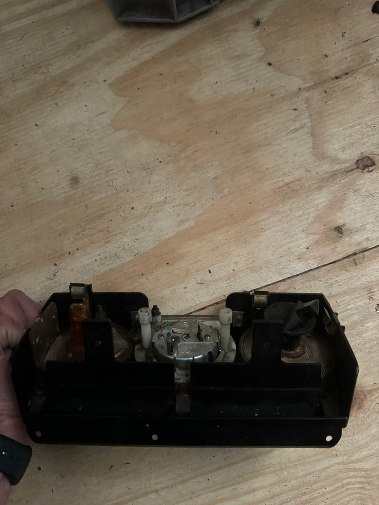 BMW E12 Verwarming Bedieningspaneel A/C met Analoge Klok | GEBRUIKT Origineel OEM