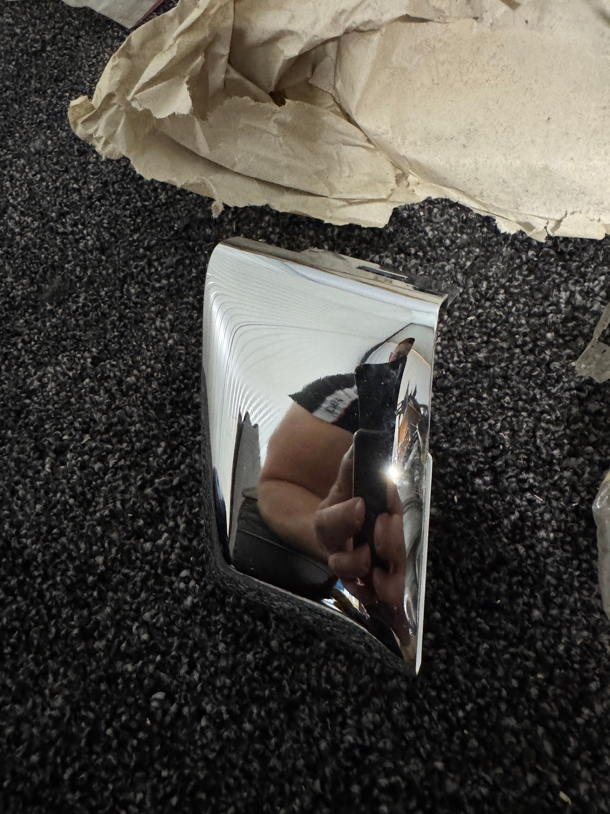 Genuine BMW E21 Front Bumper Right Chrome Joint Cover – 51111835472 NOS