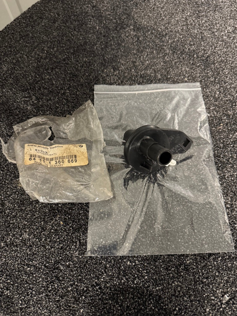 Genuine BMW E21 3-Series Heater Water Valve – NOS – 64111366669