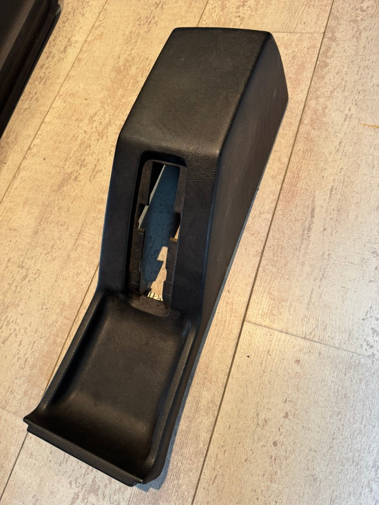 BMW E23 Center Console Handbrake Section – Black – Genuine BMW