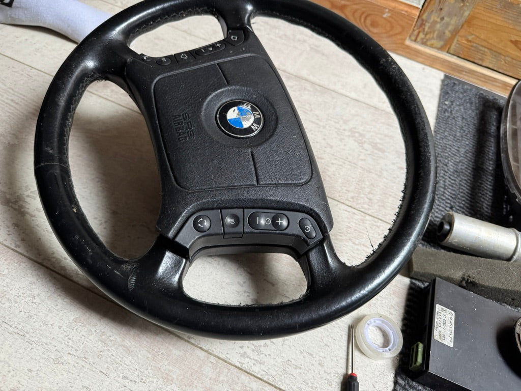 BMW E38 / E39 Lederlenkrad – Original OEM – Gebraucht (Neubezug empfohlen)