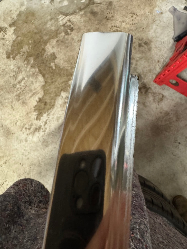 Genuine BMW E12 E28 Lower Rear Window Chrome Moulding – NOS / NLA – 51311817452