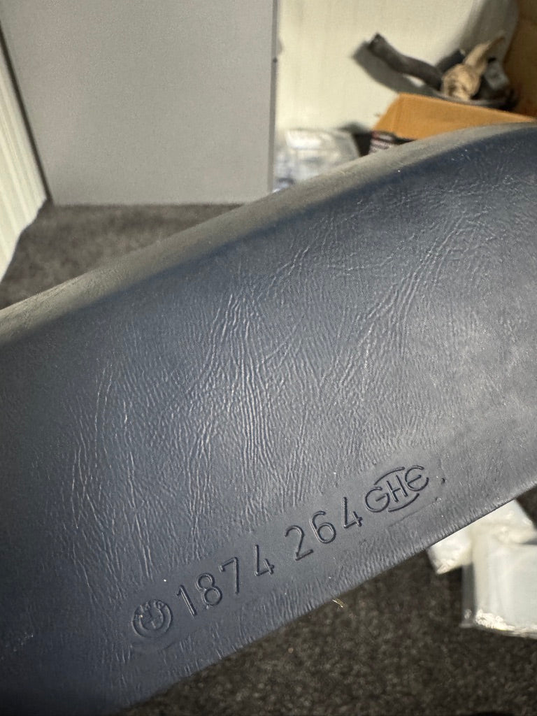 Genuine BMW E28 Front Right Door Armrest Pacific Blue – 51411885266