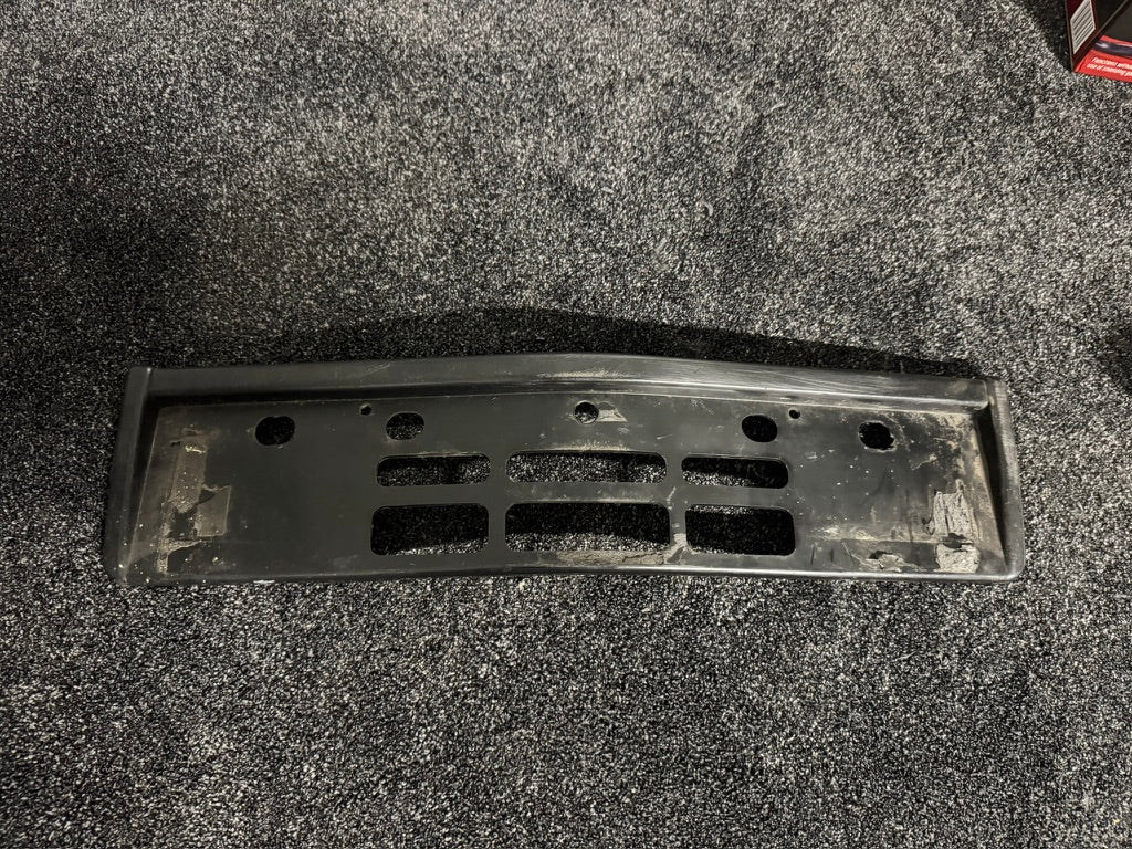 Genuine BMW E28 European Front License Plate Holder – Used – 51111882988
