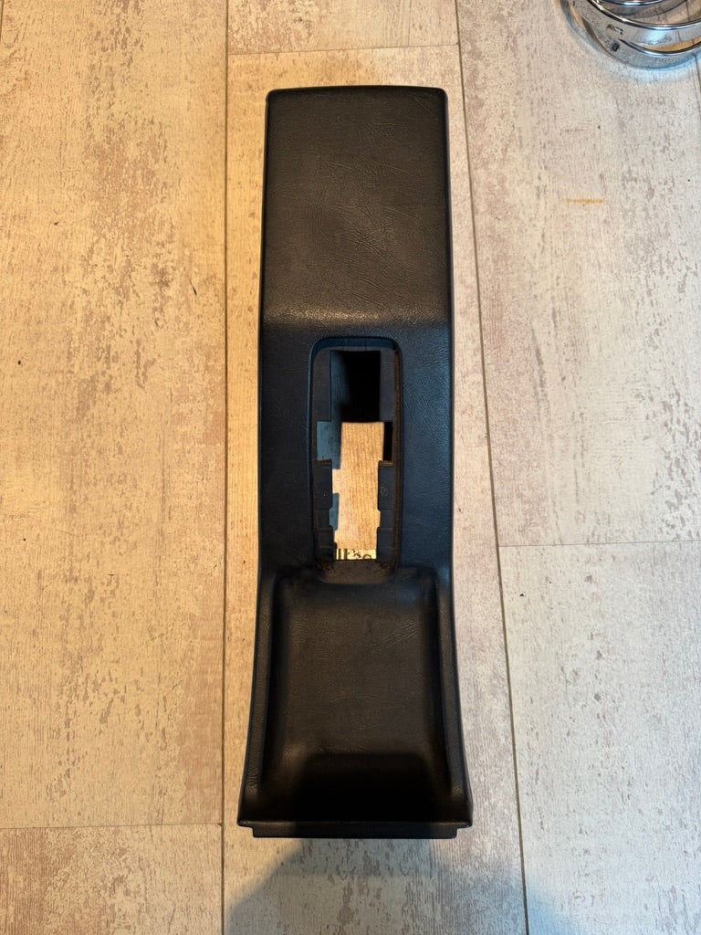 BMW E23 Center Console Handbrake Section – Black – Genuine BMW